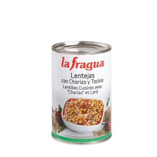Lenticchie con Chorizo e Pancetta in Lattina 1/2 kg - Sabores Foods