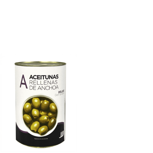 Olive Ripiene di Acciughe De Luxe 160/180 2kg - Sabores Foods