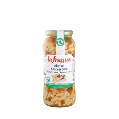 Fagioli Bianchi con Verdure in Barattolo 580 ml - Sabores Foods